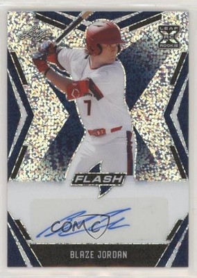 2020 Leaf Flash Blue 37/50 Blaze Jordan #BA-BJ1 Auto uk2