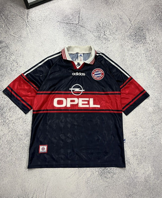 Vintage Bayern Munich Munchen 1997/99 Home Soccer Jersey #14 Mario Basler Rare