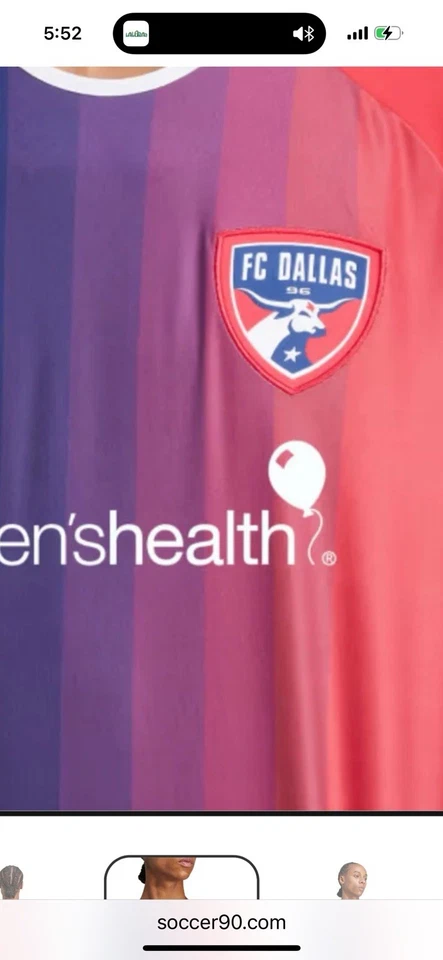 Adidas FC Dallas Home Jersey Juvenil Grande IP6031 Auténtico Nuevo Foto 2 de 4