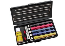 Controlled Angle Knife Sharpening System 5 Stones Plastic Base Knife Sharpener
