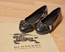 BURBERRY Ballerinas, Größe 36 Hay Check, ungetragen, beige