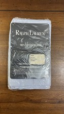 2 Vintage Ralph Lauren Floral Standard PILLOWCASES Slate Blue New No Iron Cotton