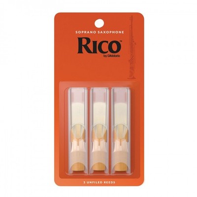 Rico Bio Sopransaxophon Blätter, Stärke 2,5, 3er Pack