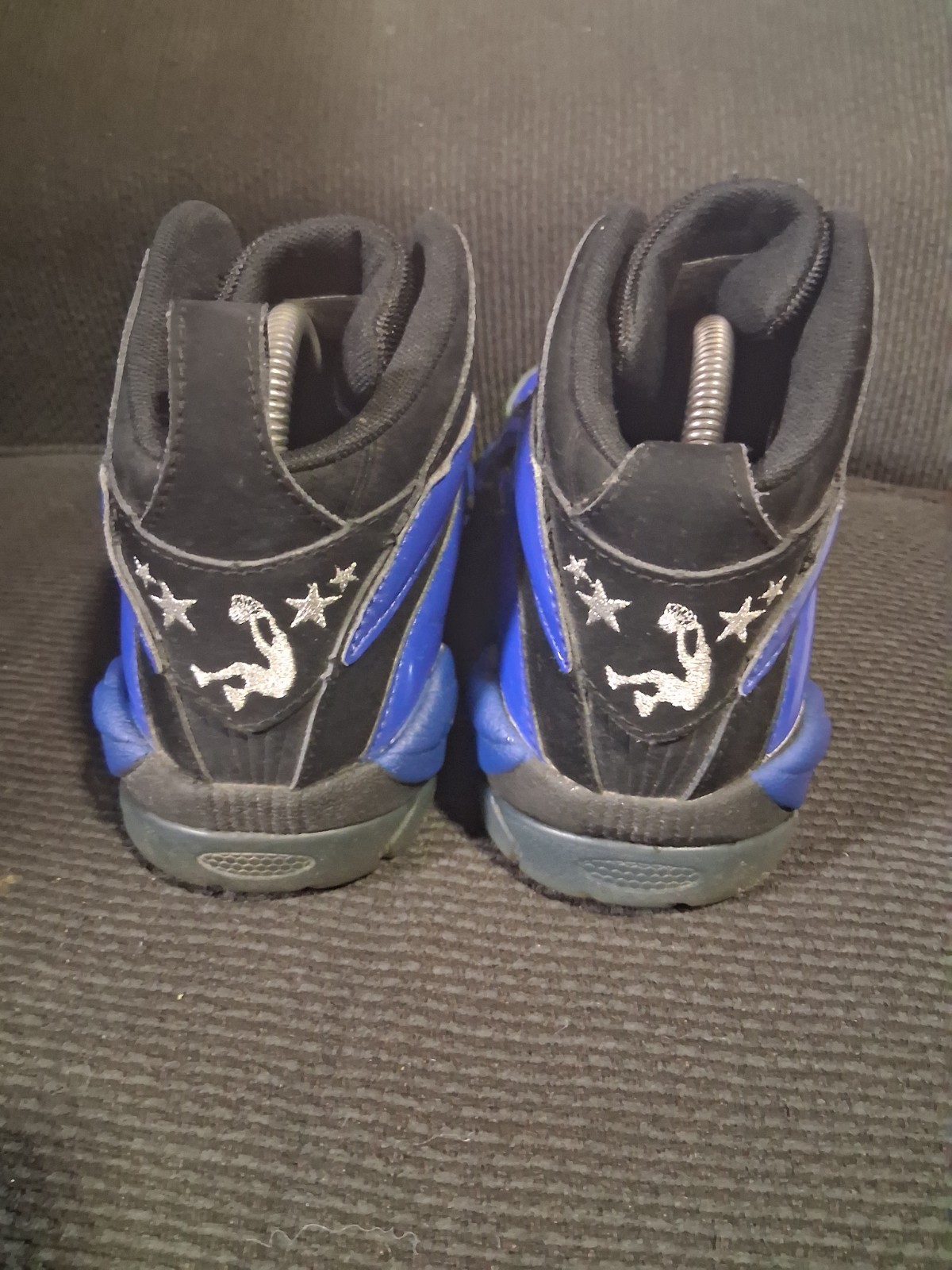 Reebok Shoes Mens 6 Womens 7.5 Shaqnosis OG Black Blue Shaq Attaq Sneakers thumbnail 4