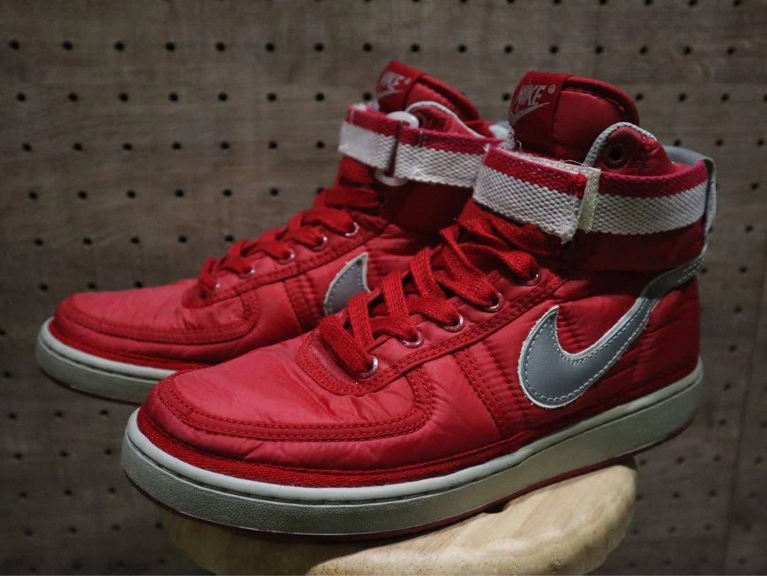 Nike Vandal Hi Supreme Vintage Rouge Argent Blanc 8,5 US Occasion