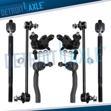 Front Lower Ball Joints Sway Bar Links Tie Ro...