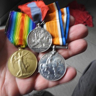 WW1 British War and Victory Medal Pair & Imperial Service medal HARRY NEWBUTT H3