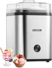 Ice Cream Maker, 2.11 Qt. Large Capacity, Electric Automatic Ice-Cream Machine, 