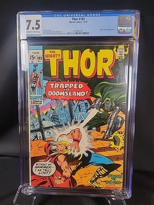 1970 The Mighty Thor #183 CGC 7.5 Doctor Doom vs Thor