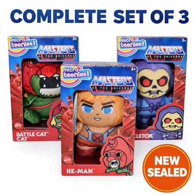 Micro Teenies Masters of the Universe Set He-Man Skeletor Battle Cat NEW Sealed 