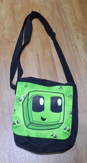 Chaosflo44 Tasche neu Motiv Slimy grün/schwarz Umhängetasche