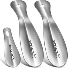 Metal Shoe Horn,Small Travel Shoehorn for Men Women Kids,Portable Stainless