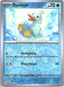 Ducklett 025/086 (Reverse Holo) SV: White Flare