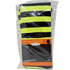 Holiday Inspirations Child Stripe Tights - Black Yellow 71 Nylon 28 Polyeste