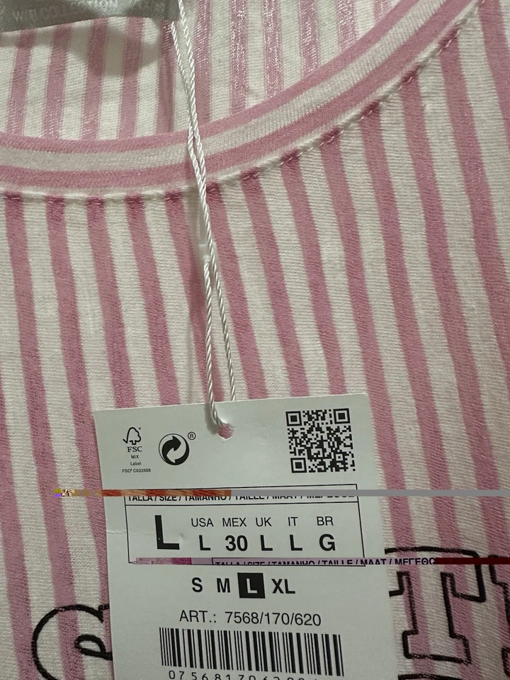 Zara Stripe Graphic Tee - Image 2 of 3