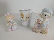 Precious Moments Lot of 2 Birthday Club Figurines with Mug