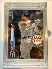 Aaron Judge Jersey Fusion Game Used Ball July 21st 2021 Topps Chrome 2020 /39