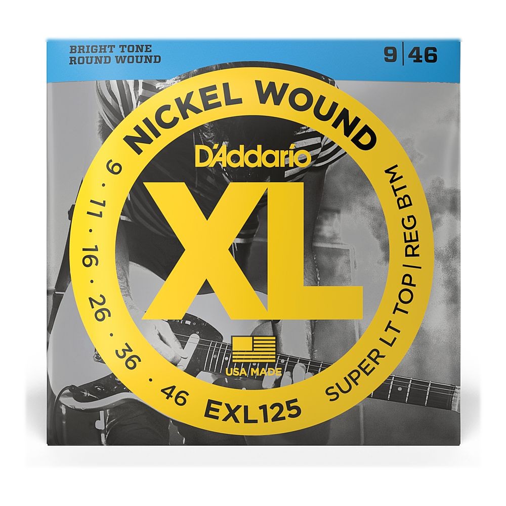 D'Addario XL Nickel Wound Electric Guitar Strings (.009 - .046)
