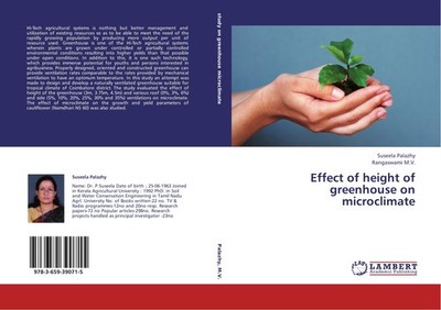 Effect of height of greenhouse on microclimate Suseela Palazhy