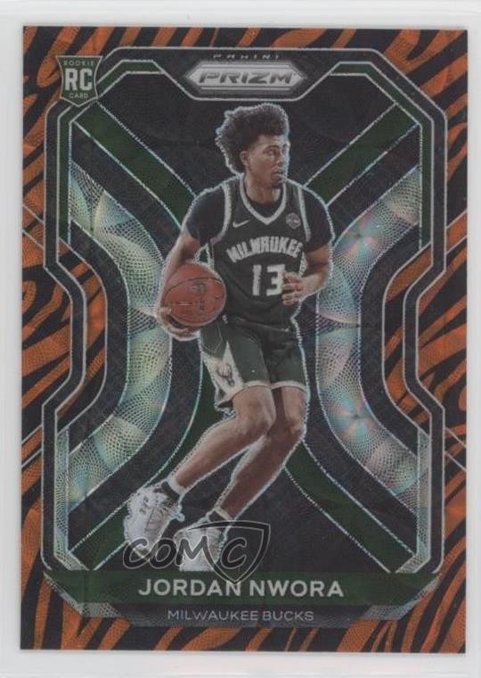 2020-21 Panini Prizm Choice Tiger Stripes Prizm Jordan Nwora #273 Rookie RC 5i5