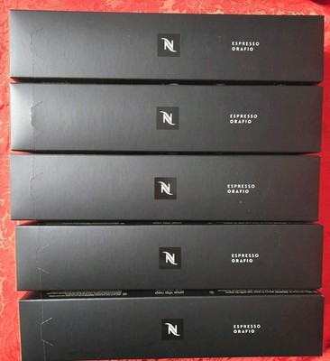 Nespresso Vertuo Espresso Orafio 10 Capsules Medium Roast 5 Pack Best By 3/31/26