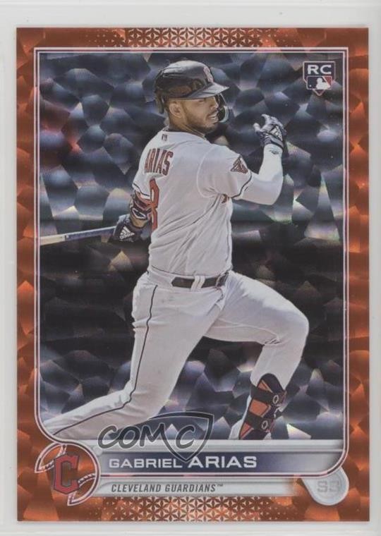 2022 Topps Update Orange Foil 255/299 Gabriel Arias #US248 Rookie RC 0m89
