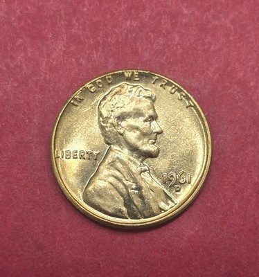 1961-D D/D Lincoln Memorial Penny Rpm.  Uncirculated.
