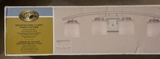 Hampton Bay Architecture 4-Light Vanity Fixture Brushed Nickel Finish NEW