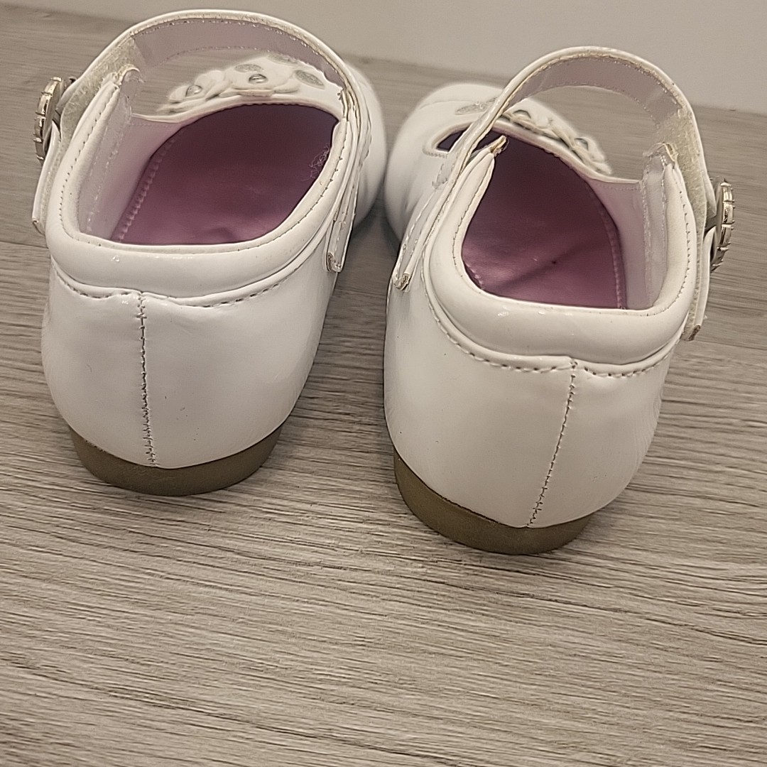 Buster Brown Maddie White Mary Jane Toddler Size 7 Rhinestone 