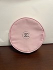 Chanel Baby Pink Round Pouch Makeup Bag
