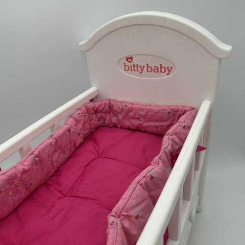 American Girl Doll Bitty Baby Baby Doll Crib Bed With Storage Drawer Retired - Picture 2 of 11