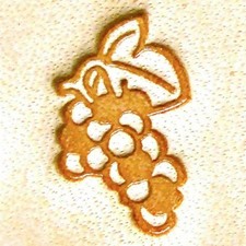 Craft Sha Leathercraft Stamping Tool 14mmx9mm E567 Grapes Pattern Leather Stamp
