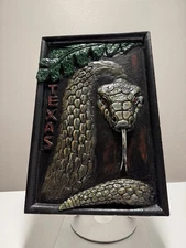 Unique Handmade 3D Snake Wall Art – Texas Style