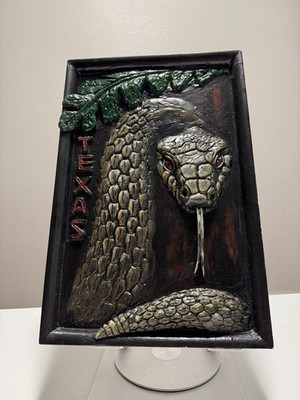 Unique Handmade 3D Snake Wall Art   Texas Style