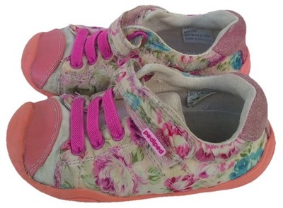 Pediped Jake Mädchen Sneaker rosa Blumen Größe UK 6 EUR 23