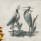 Spi Home Double Heron Garden Wall Plaque 26 X 25 Inches,Sculptures & Figurines