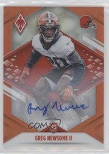 2021 Panini Phoenix Rookie Orange Auto 47/50 Greg Newsome II #152 Auto 0c6
