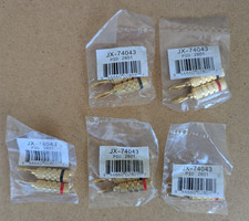 LOT of 5 Pairs Monoprice Banana Plug Closed Screw Type JX-74043 Gold-Plated HQ