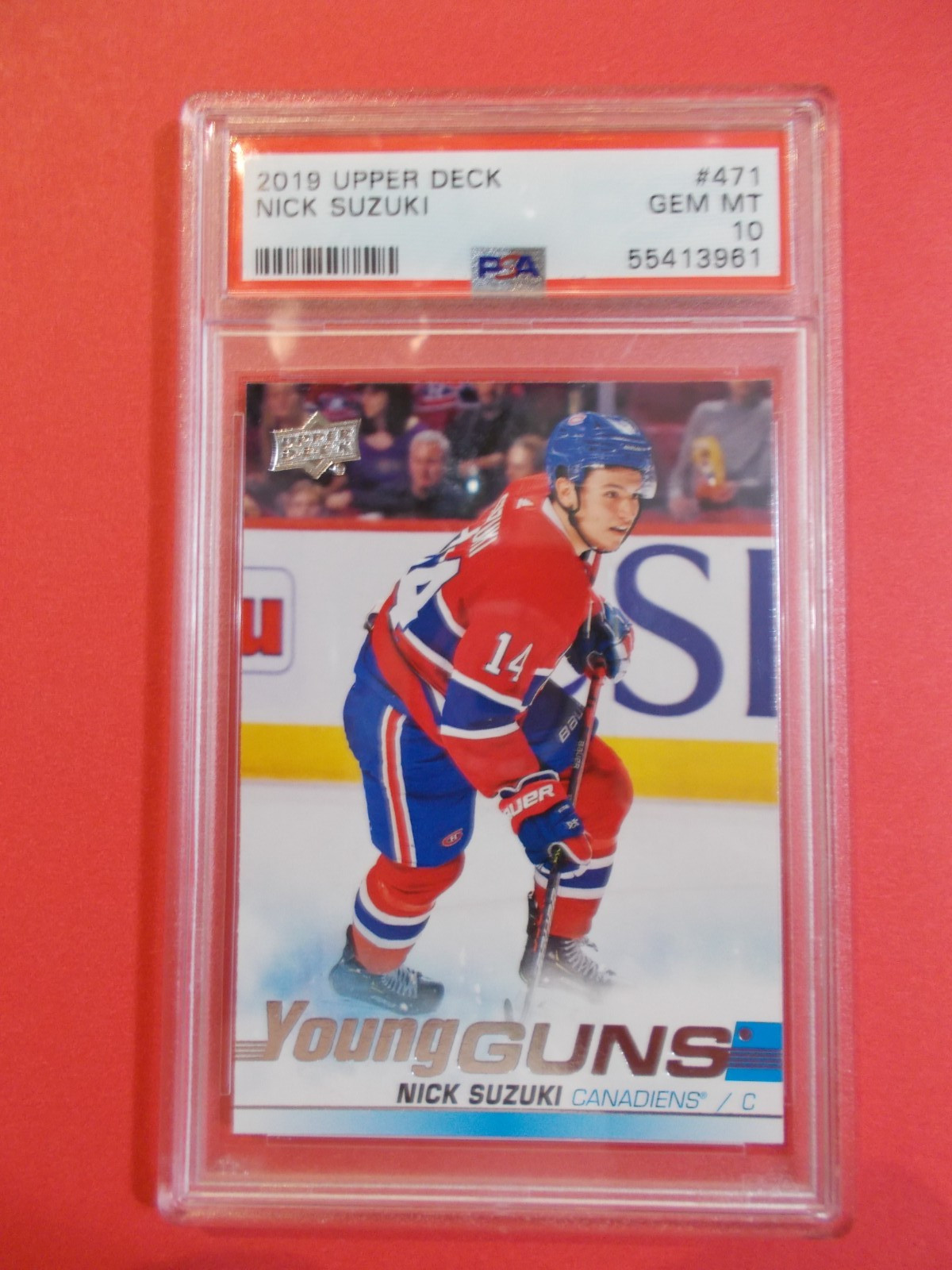 2019-20 Upper Deck  Nick Suzuki Young Guns #471 PSA 10 Gem Mint Rookie RC