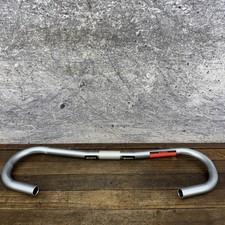 Vintage Scott Bullhorn Handlebar 26mm Clamp NOS Silver Alloy Bike Bar 26.0