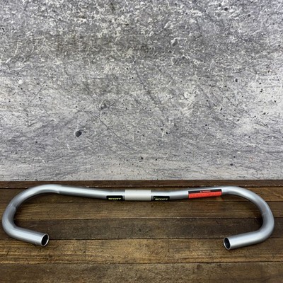Vintage Scott Bullhorn Handlebar 26mm Clamp NOS Silver Alloy Bike Bar 26.0