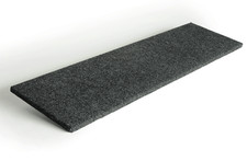 Premium Black MDF Mounting Board - 11 in x 40 in x 3/4 in