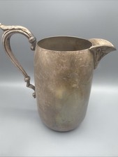 Sheridan Silverplated Antique Pitcher Decorative Collectible Vessel