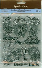 RECOLLECTIONS clear stamp set CHRISTMAS PAST 2 sheets