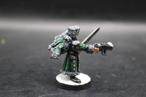 Warhammer 40k Imperial Guard Valhallan Ice Warrior Captain Chenkov Painted Metal - Picture 3 of 4