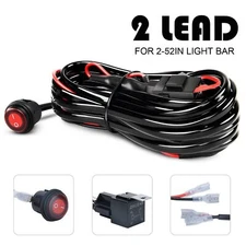Wiring Harness Kit For LED Work Light Bar Driving Pods w/ Switch 12V 40A Offroad