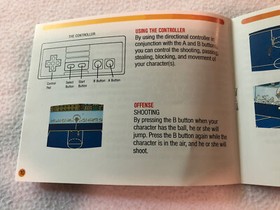 Hoops Basketball Instruction Manual Booklet Only NES Nintendo