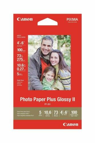Canon PP-201 Photo Paper Plus Glossy II, 4x6 inch -2 Packs Total 200 Sheets - Picture 1 of 1