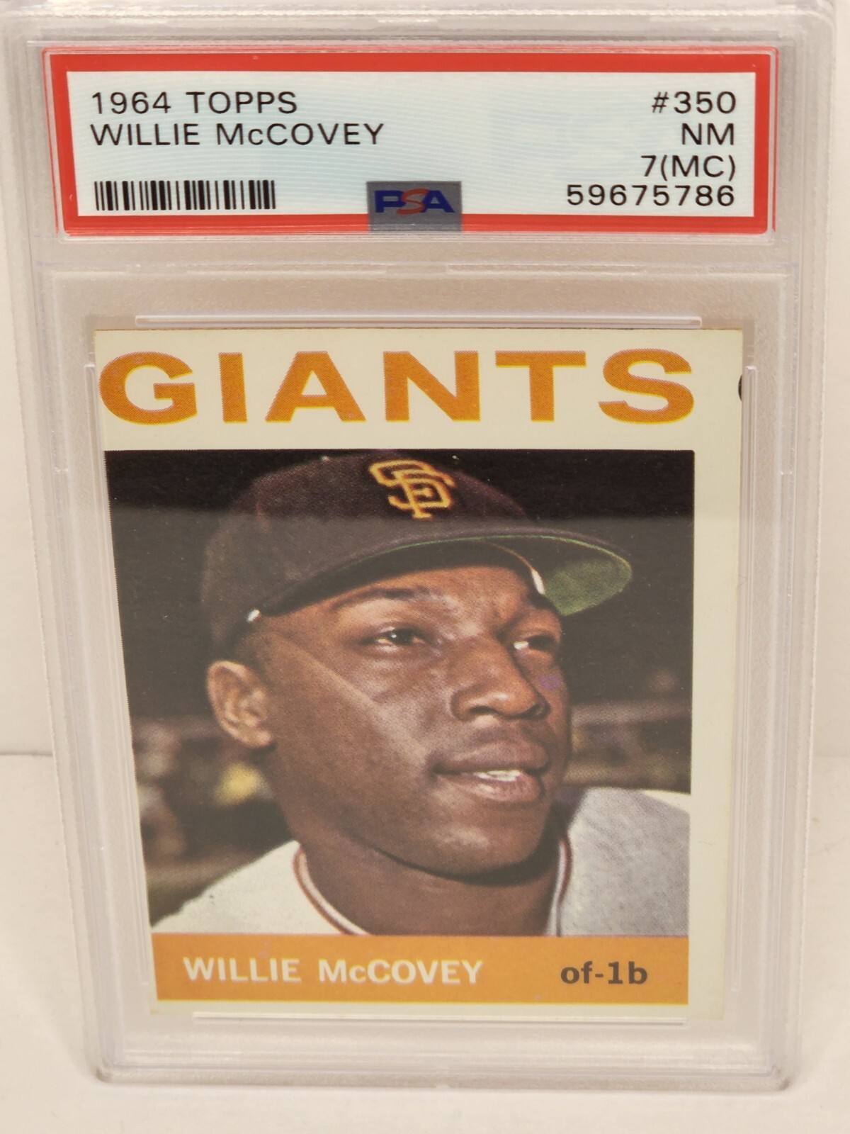 Willie McCovey 1964 Topps # 350 PSA 7