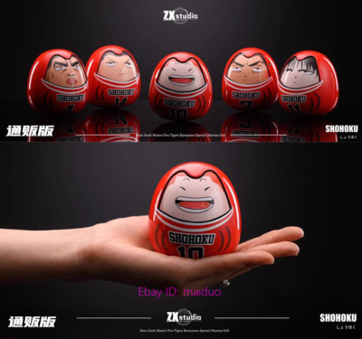 slam dunk スラムダンク ZX Studio SHOHOKU Basketball Team Dharma Resin Slam Dunk Sets 8cmH